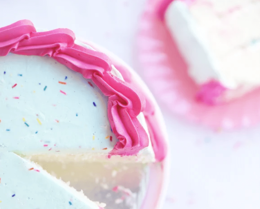 Pastel Vanilla Birthday Cake - Sweetapolita