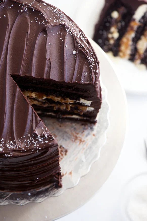 Sweet & Salty Millionaire's Layer Cake - Sweetapolita