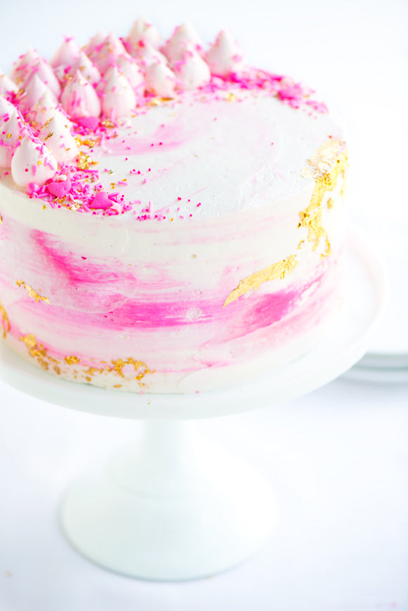 Watercolor Buttercream Party Cake