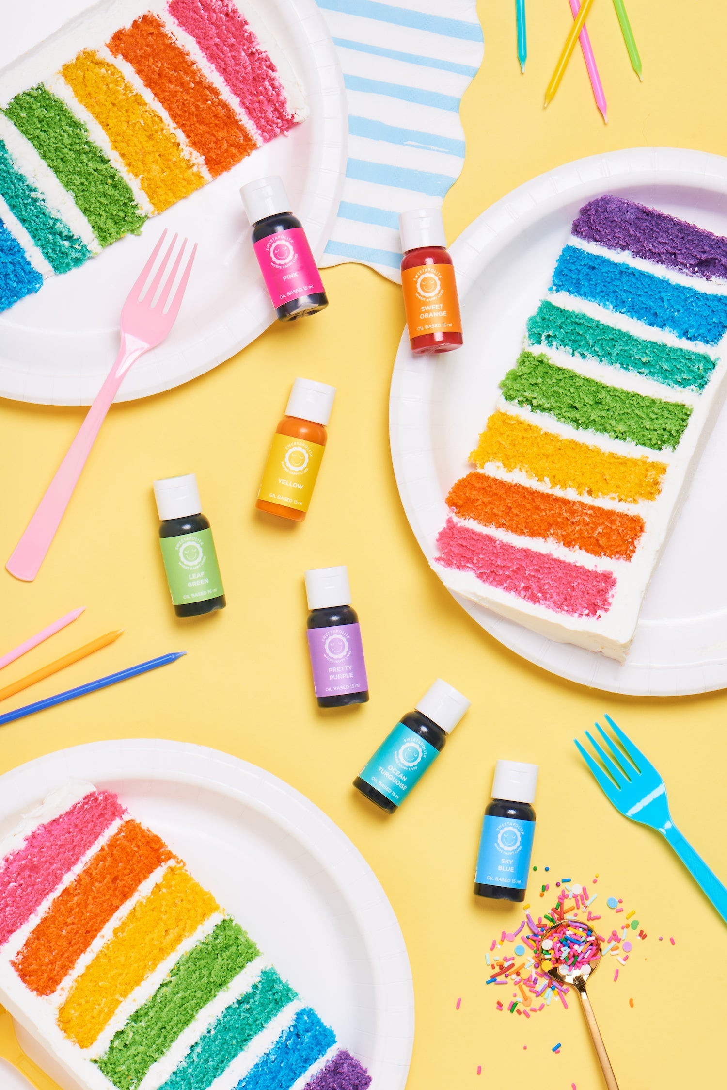 Rainbow Dreams Oil Based Food Color Set - US