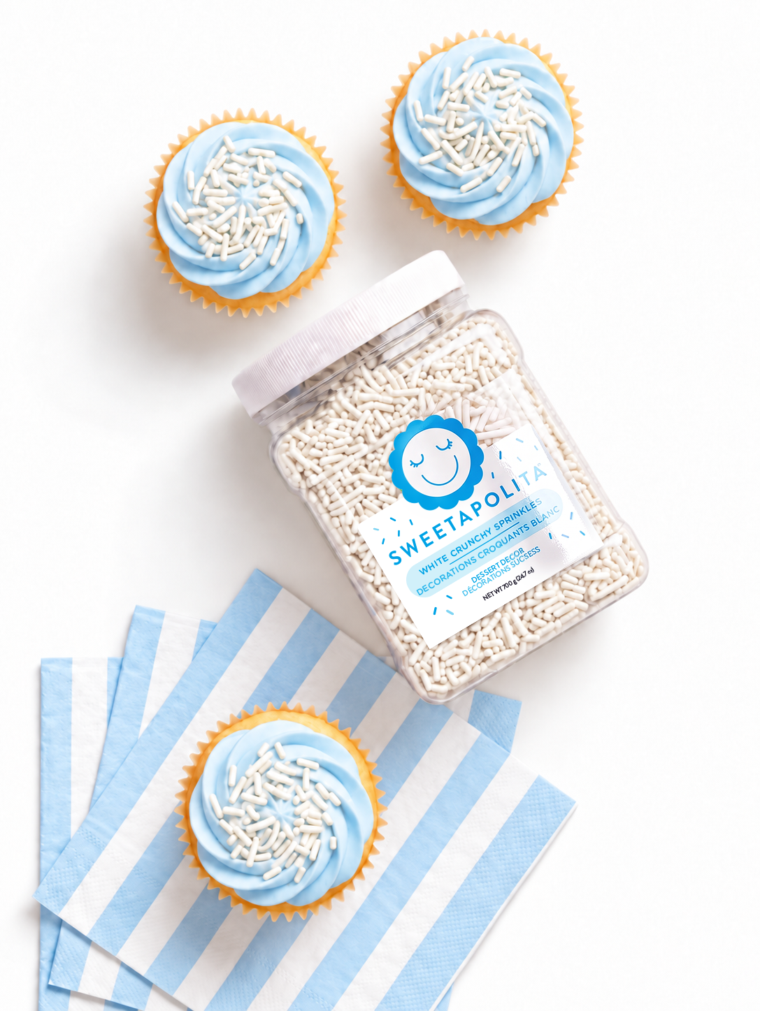 White Crunchy Sprinkles