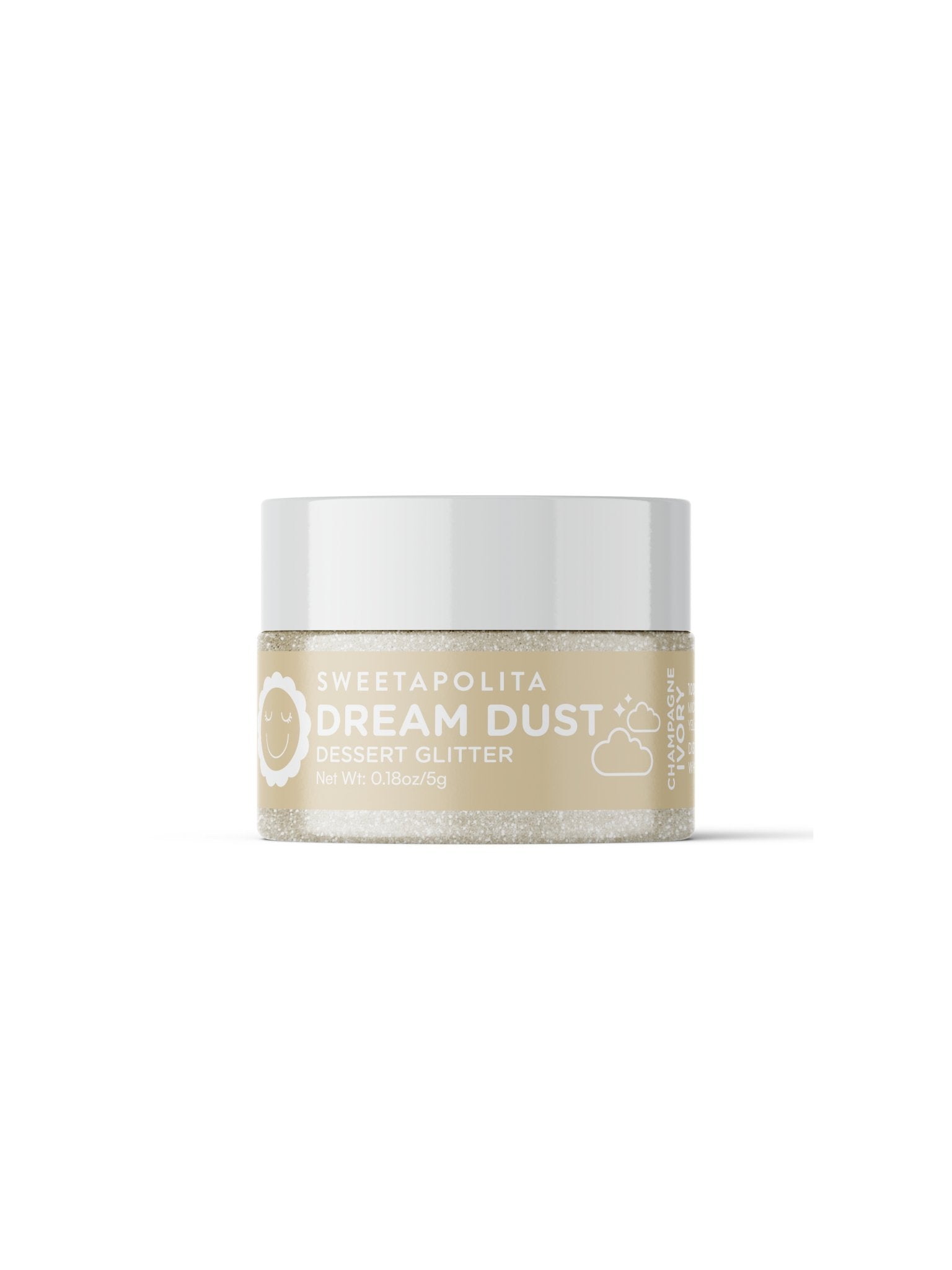 Champagne Ivory | Dream Dust Edible Drink + Dessert Glitter - CA - Sweetapolita