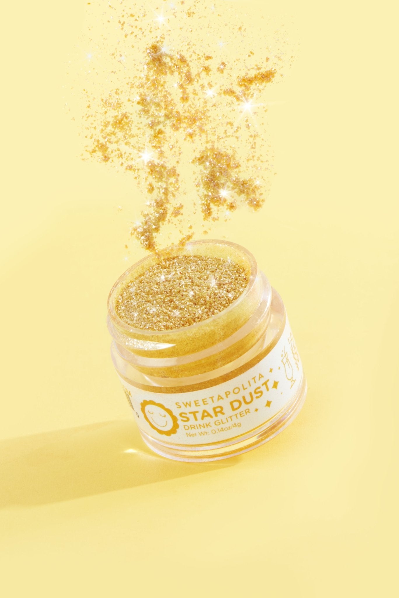 Moonlit Gold | Star Dust Edible Drink + Dessert Glitter - CA - Sweetapolita