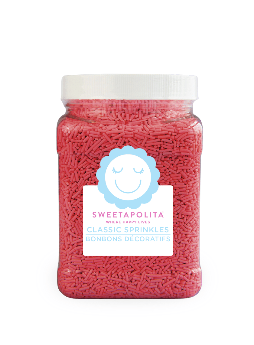 Natural Red Crunchy Sprinkles | Plant - Based - CA - Sweetapolita