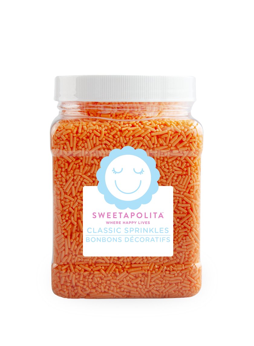 Orange Crunchy Sprinkles - CA - Sweetapolita
