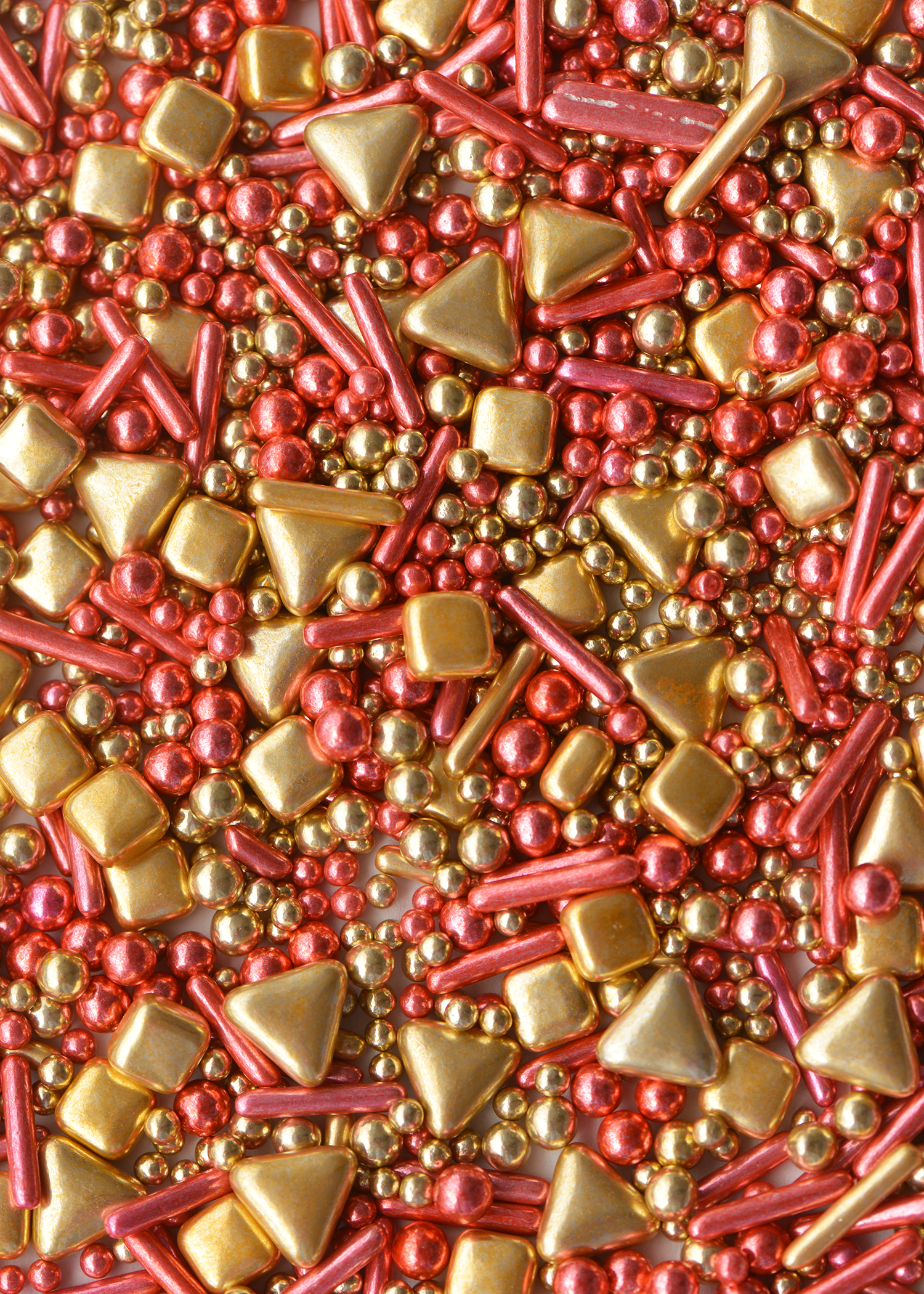 Edible Gold Dragees Red Sprinkles - China Sprinkles, Mix Sprinkles