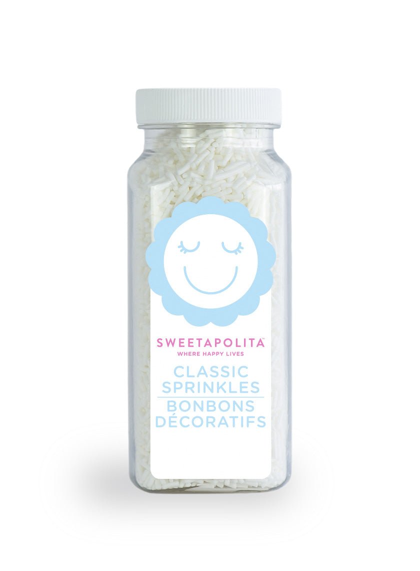 White Crunchy Sprinkles - CA - Sweetapolita