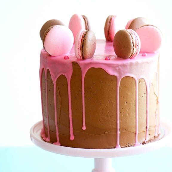 6-Layer Neapolitan Macaron Delight Cake - Sweetapolita