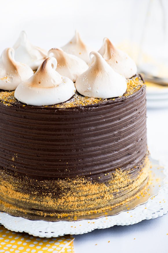 Banana-Graham S'mores Cake Supreme - Sweetapolita