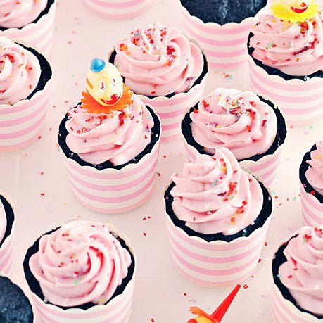 Black Velvet Cupcakes with Cherry Cream Cheese Frosting - Sweetapolita