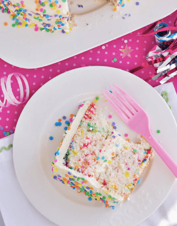 Funfetti Layer Cake with Whipped Vanilla Frosting - Sweetapolita