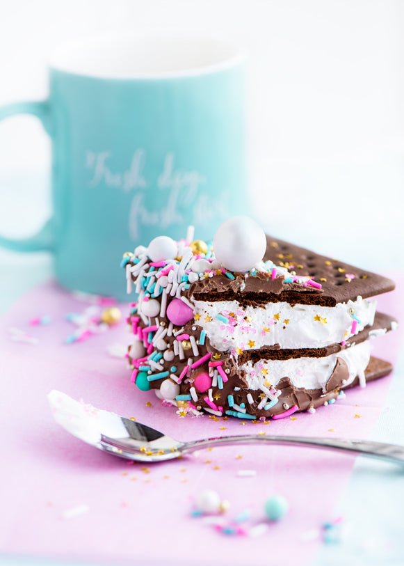 Marshmallow Sprinkle Sandwiches - Sweetapolita