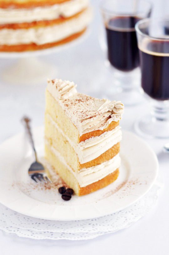 Vanilla Bean Latte Layer Cake - Sweetapolita