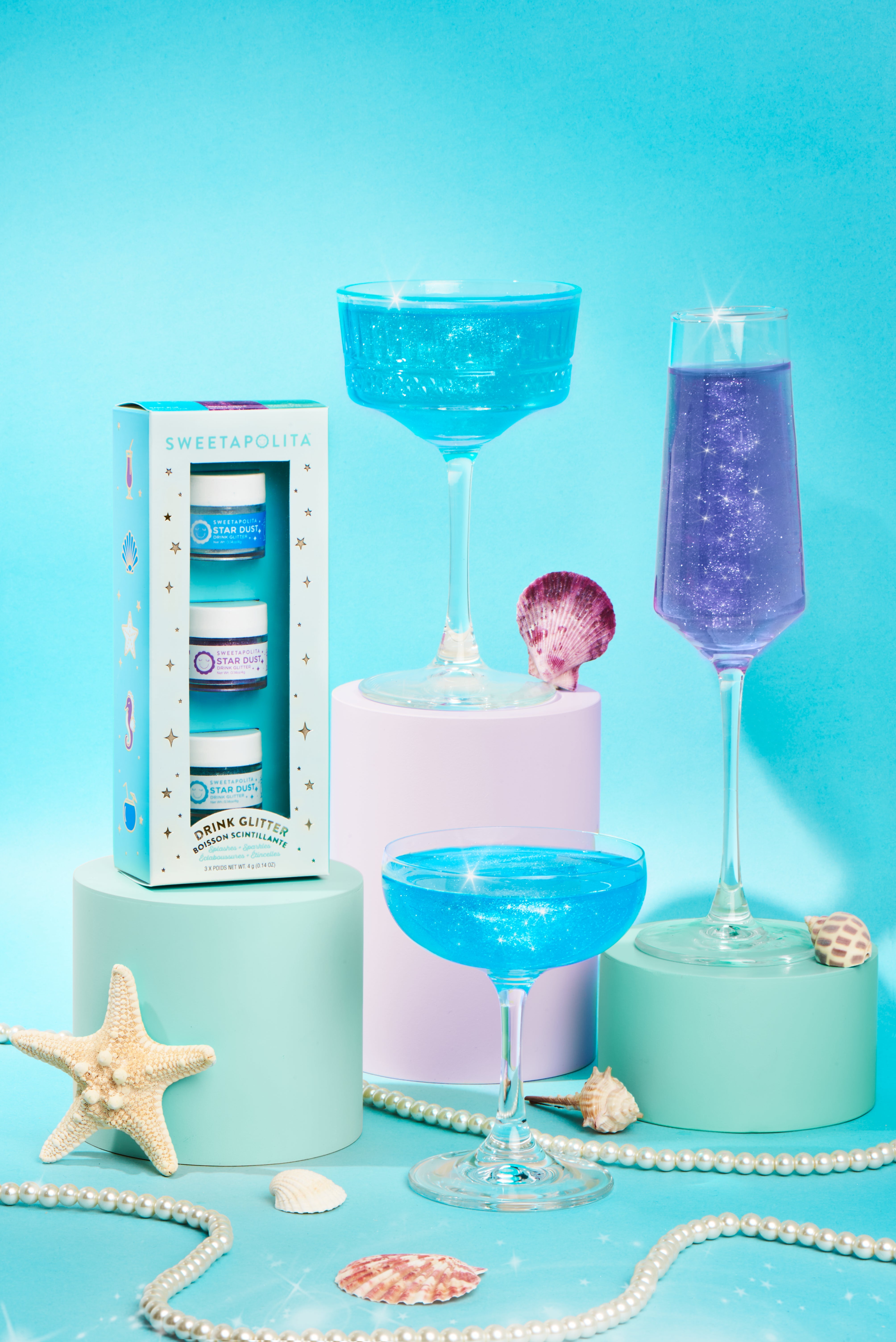 Splashes + Sparkles | Drink + Dessert Glitter Trio - US