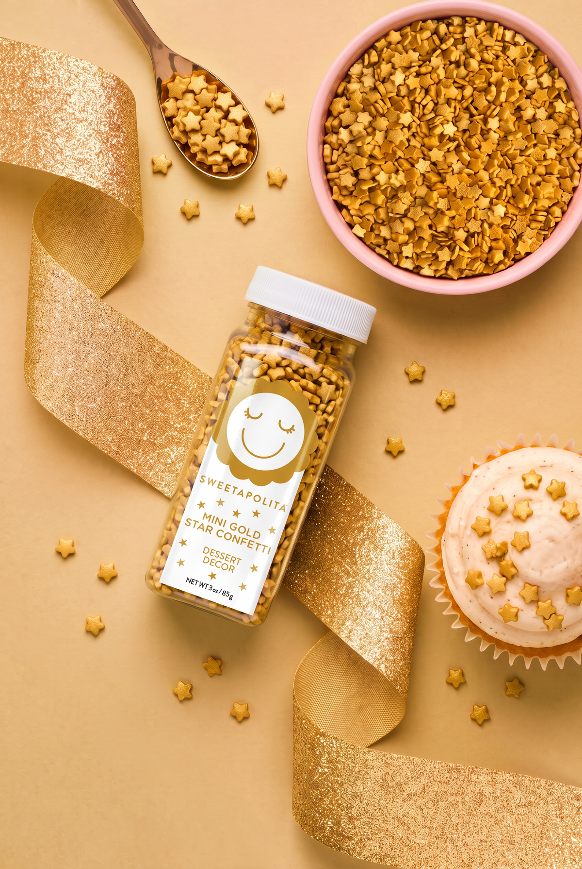 Gold Mini Star Confetti