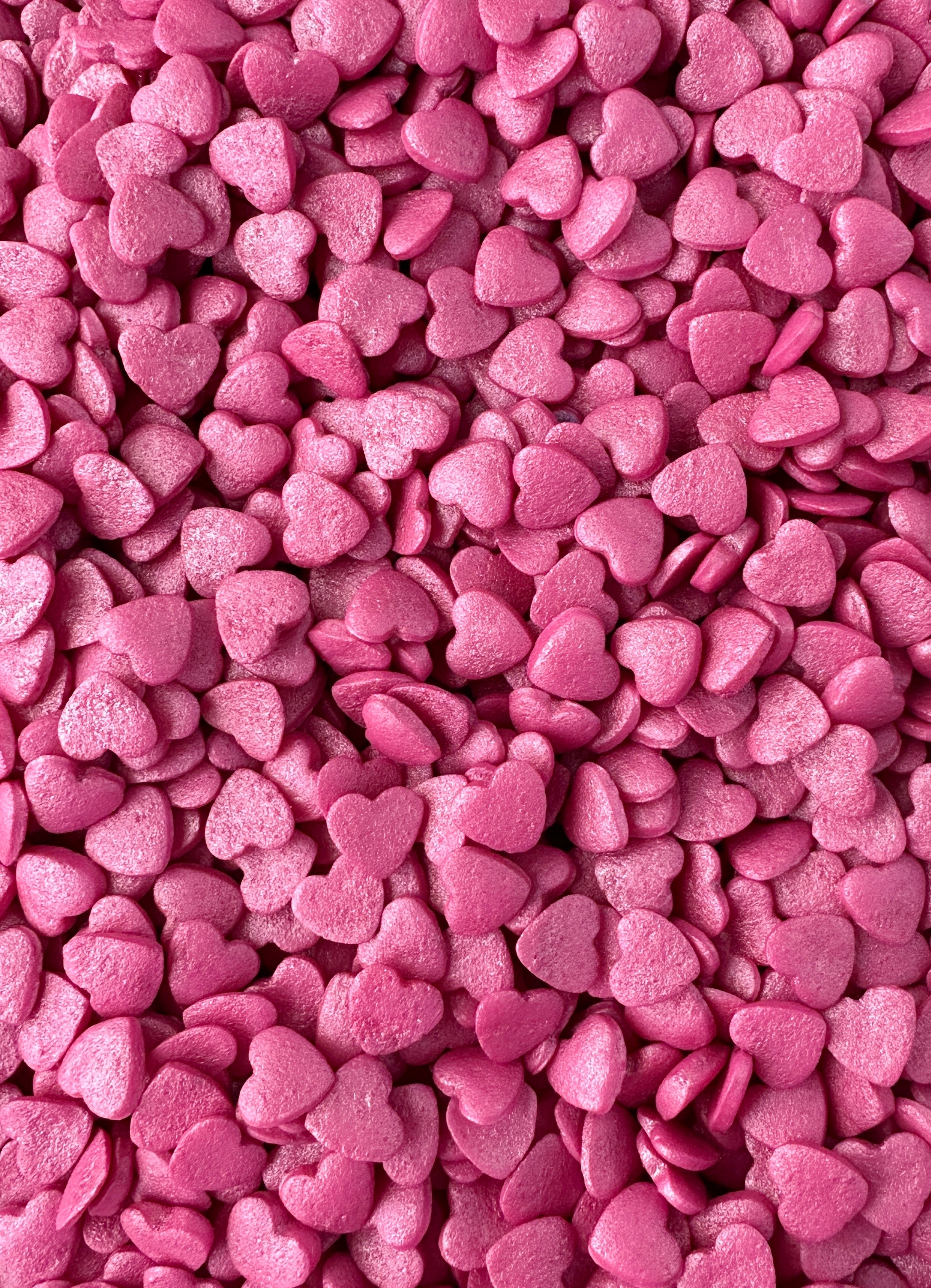 Dark Pink Shimmer Heart Confetti - US