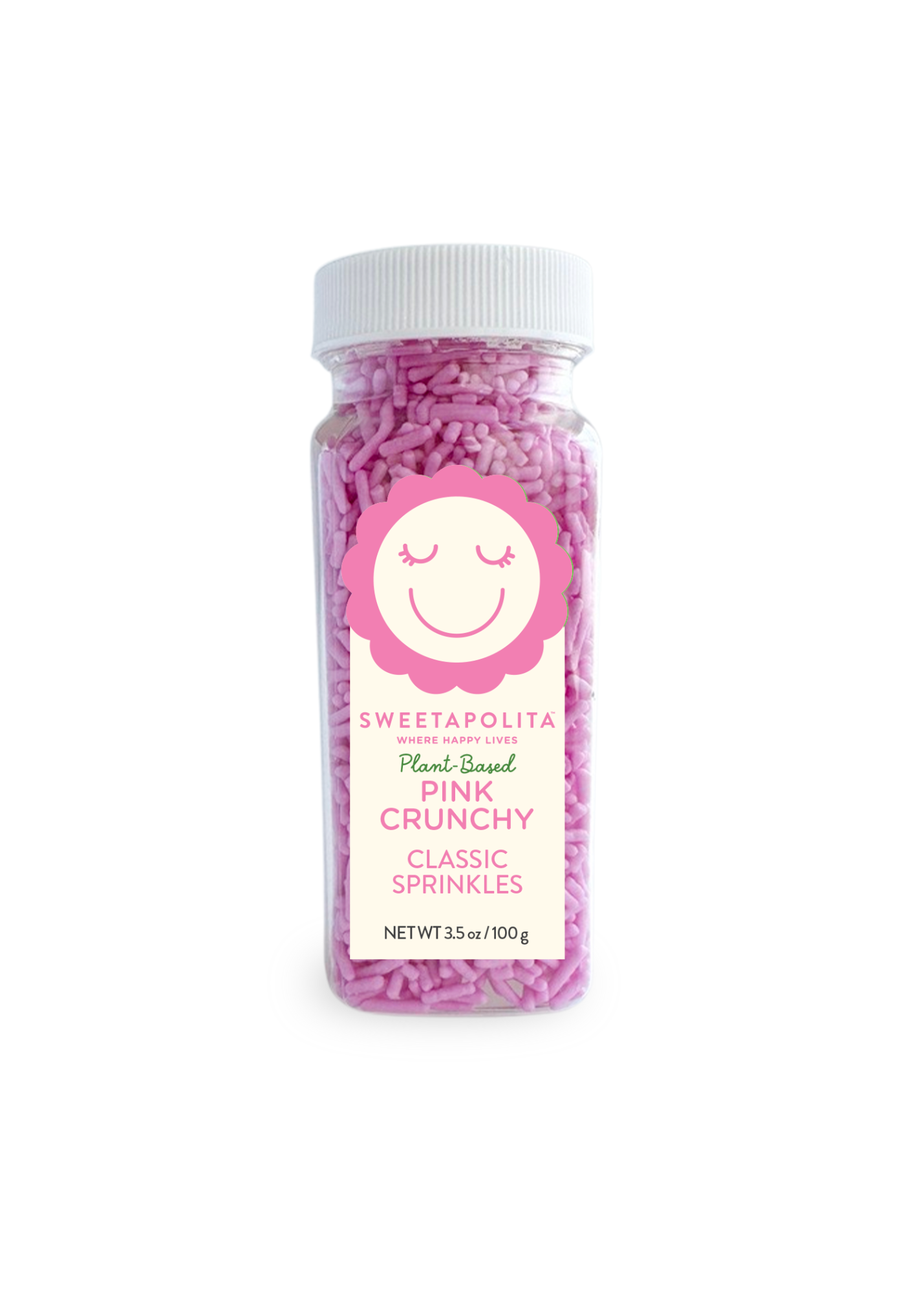 Natural Pink Crunchy Sprinkles | Plant-Based - US