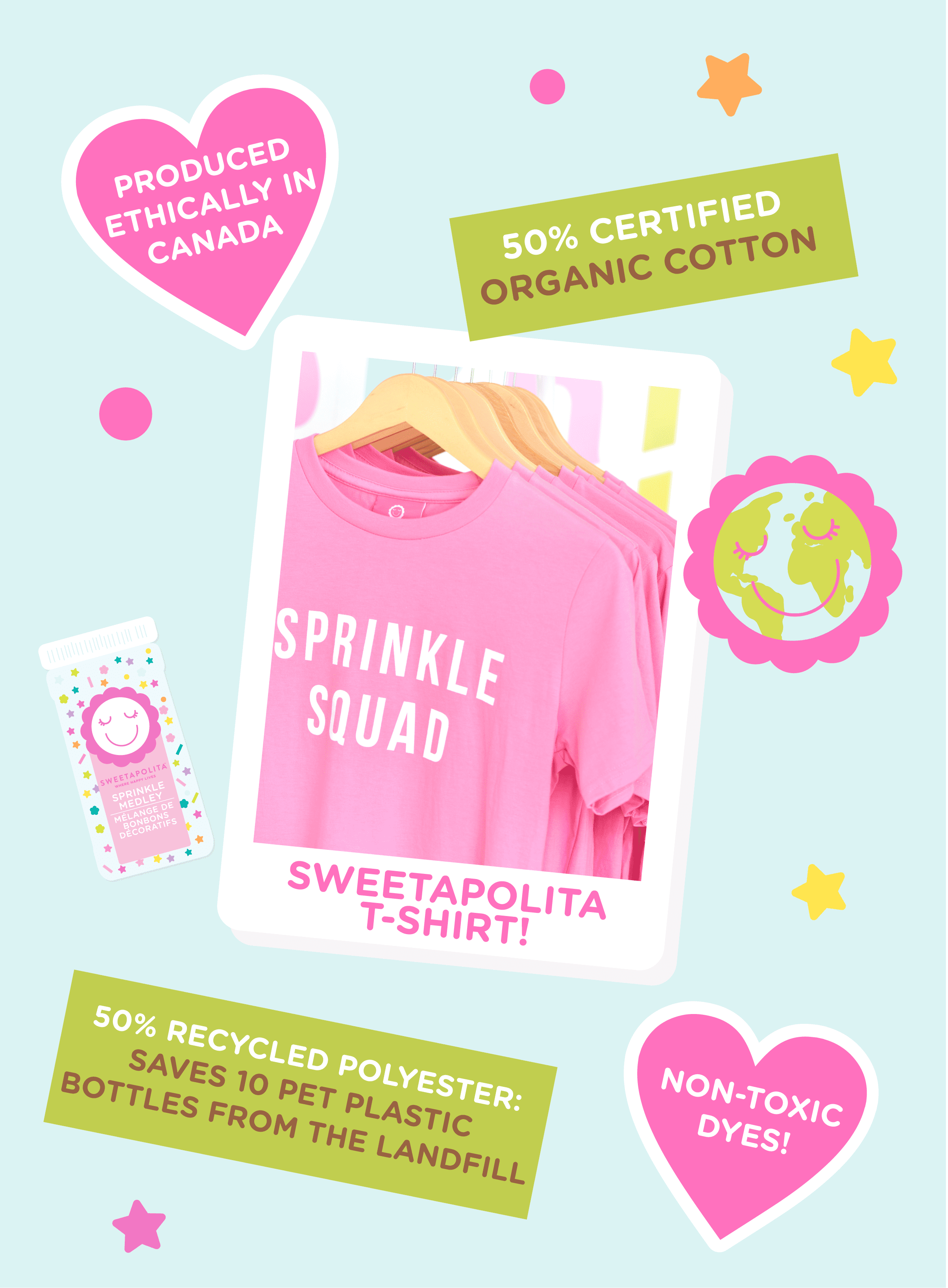 Sprinkle Squad Bubblegum Pink T-Shirt | Unisex