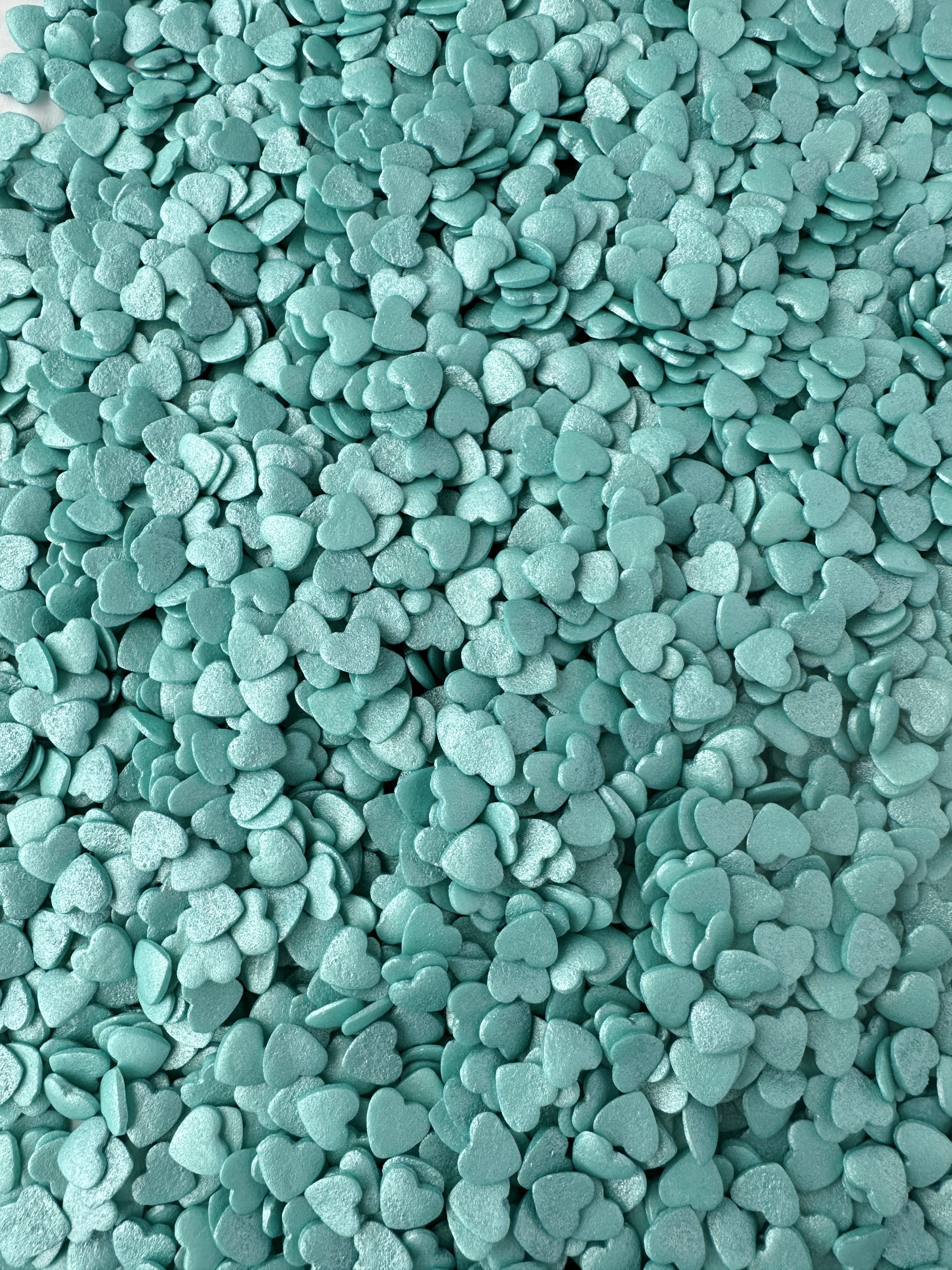 Turquoise Shimmer Heart Confetti - US