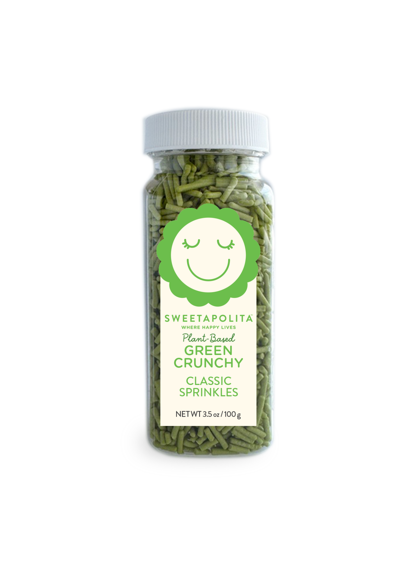 Natural Green Crunchy Sprinkles | Plant-Based - US