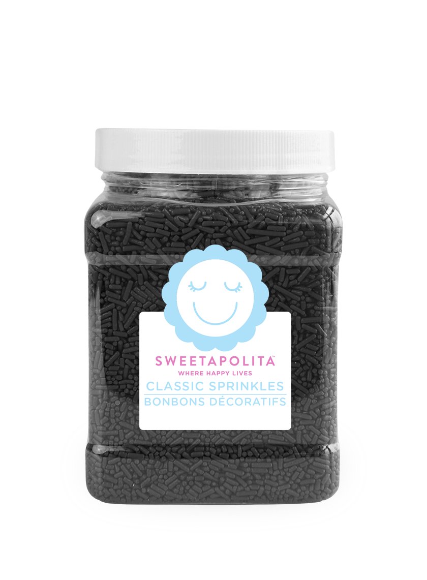 Black Crunchy Sprinkles - US - Sweetapolita