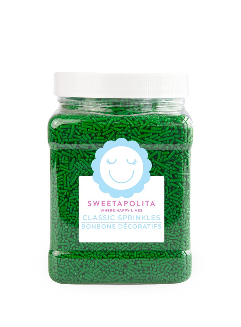 Bright Green Crunchy Sprinkles - CA - Sweetapolita