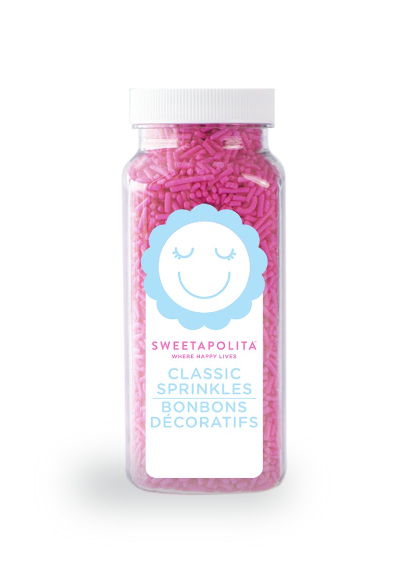 Bright Pink Crunchy Sprinkles - US - Sweetapolita