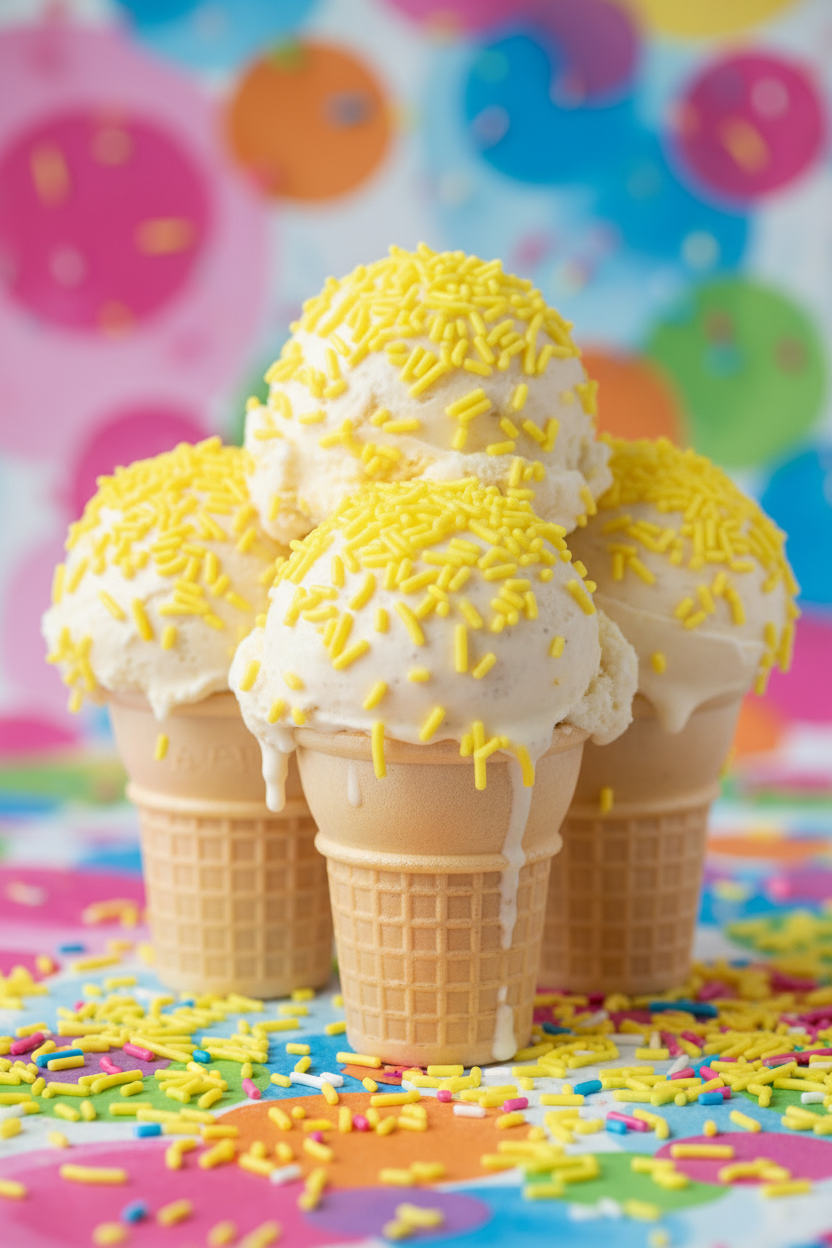 Bright Yellow Crunchy Sprinkles