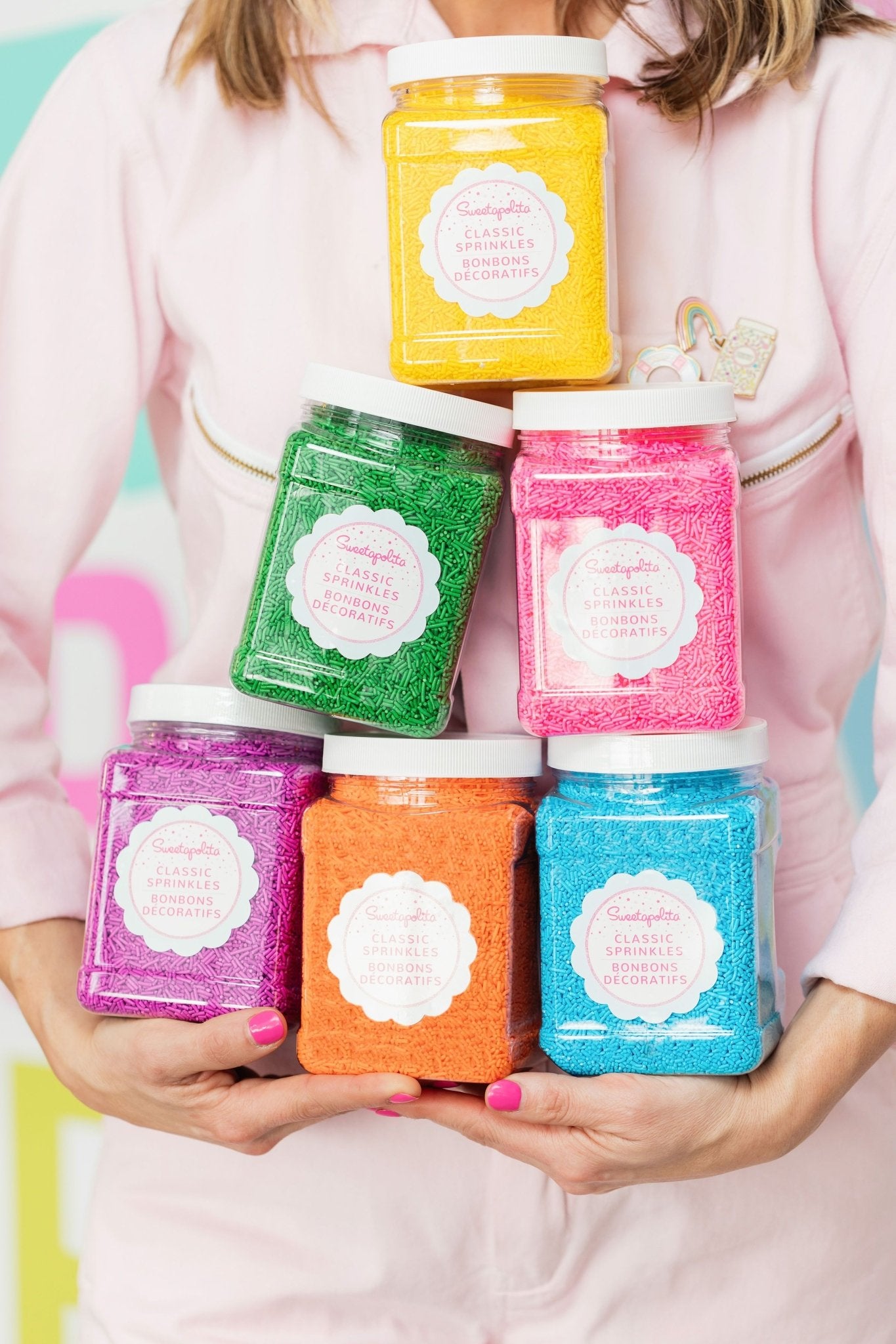 Bright Yellow Crunchy Sprinkles - CA - Sweetapolita