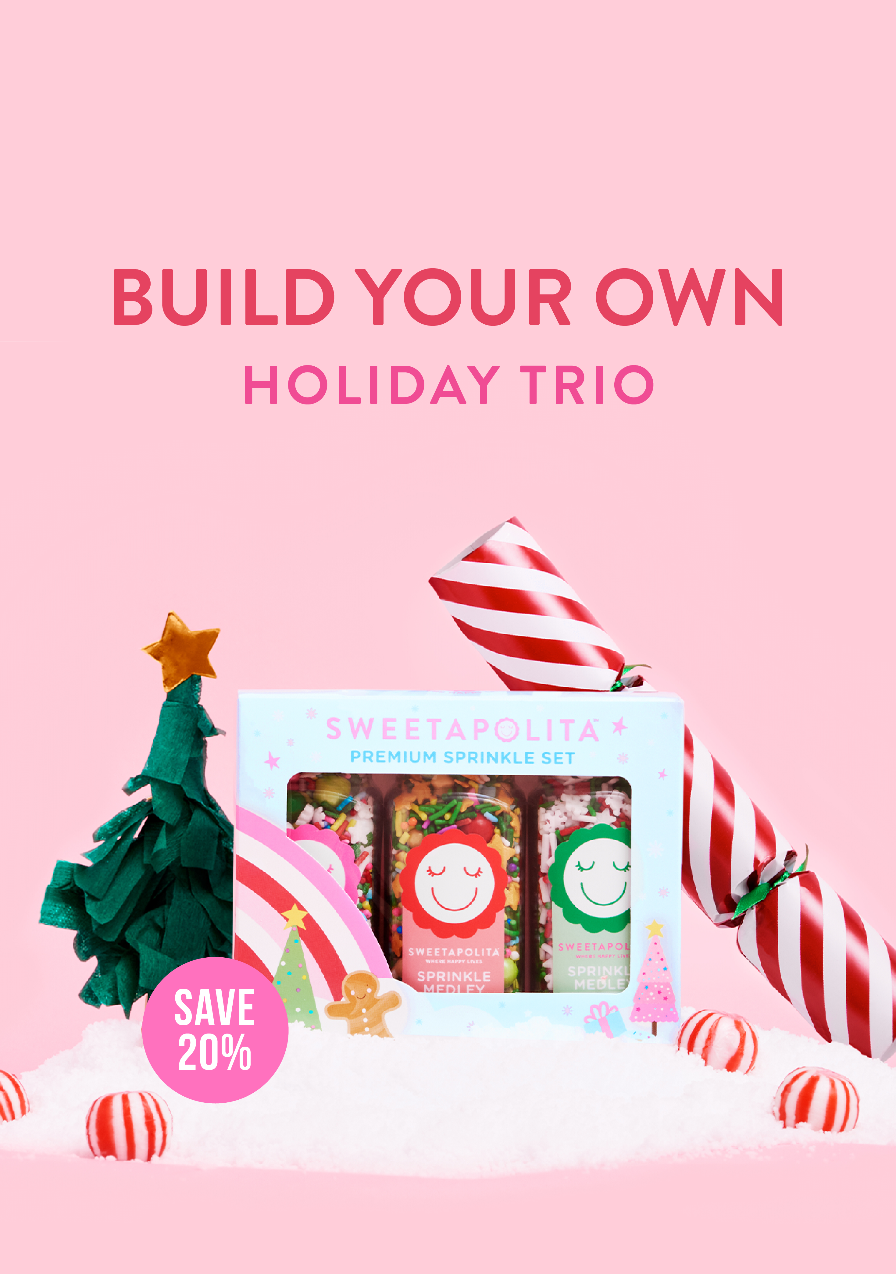 Build Your Own Holiday Sprinkle Set - 3 X 4oz Bottles