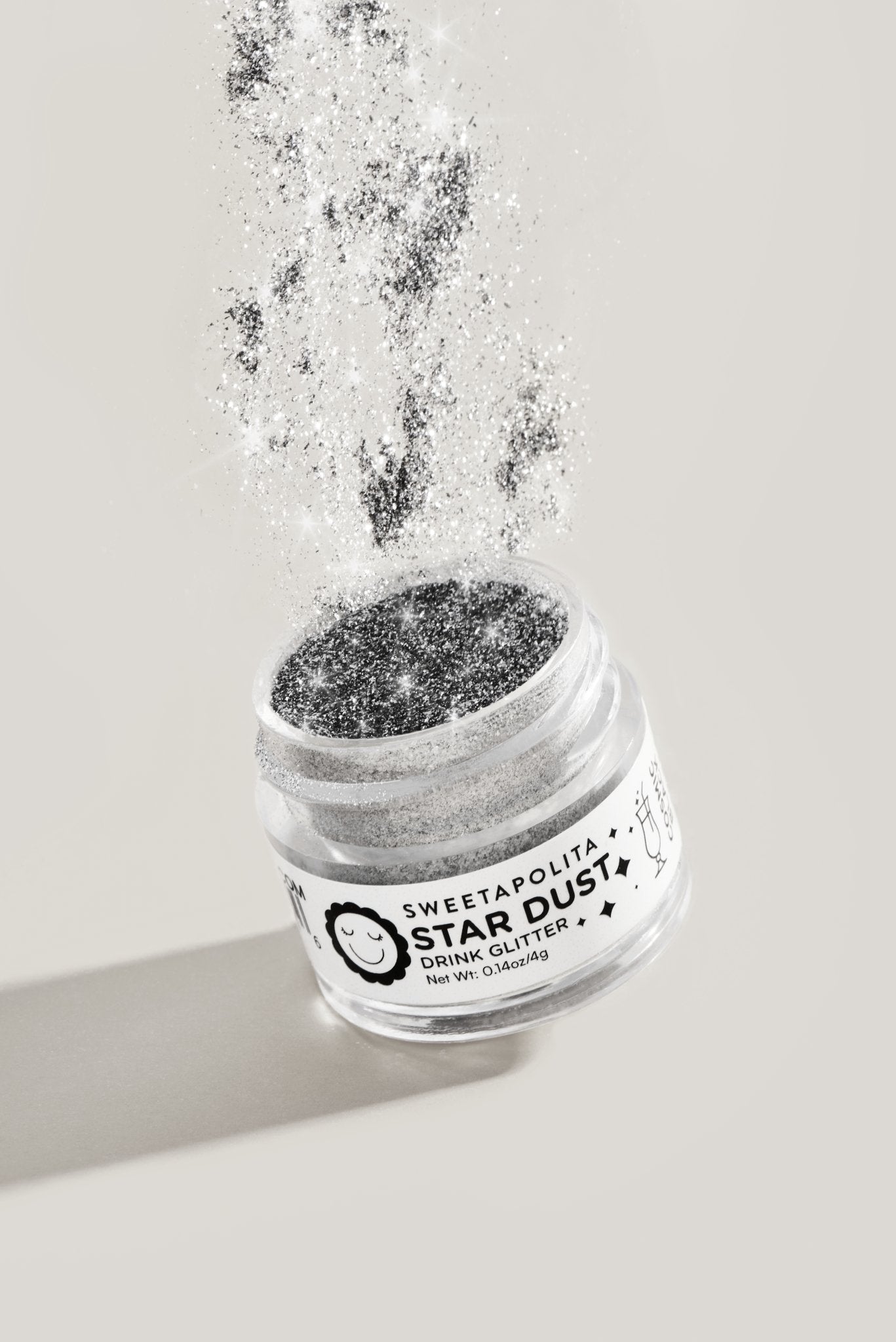 Cosmic Black | Star Dust Edible Drink + Dessert Glitter - CA - Sweetapolita
