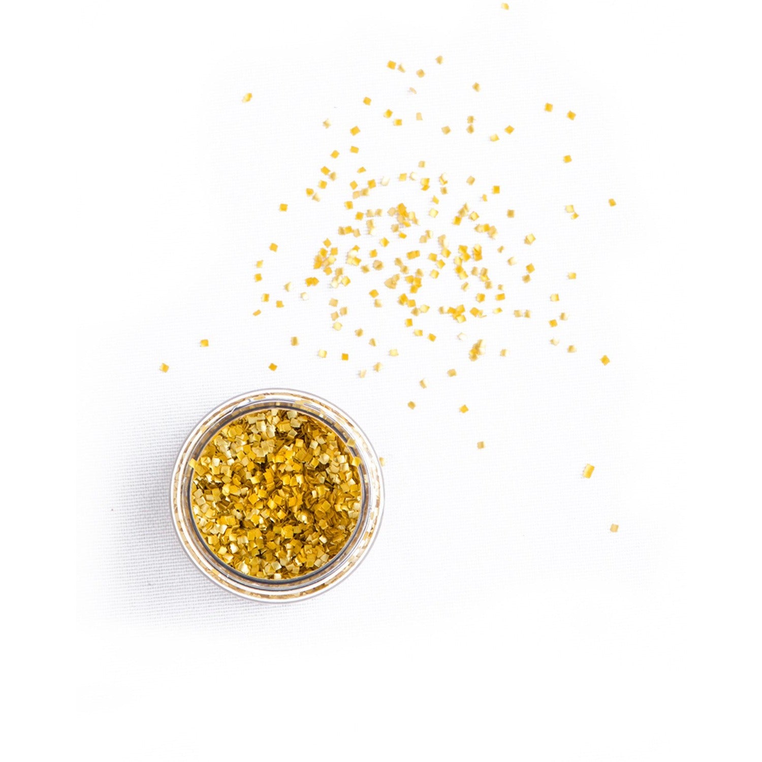 Gold Metallic Squares | Edible Glitter - US - Sweetapolita