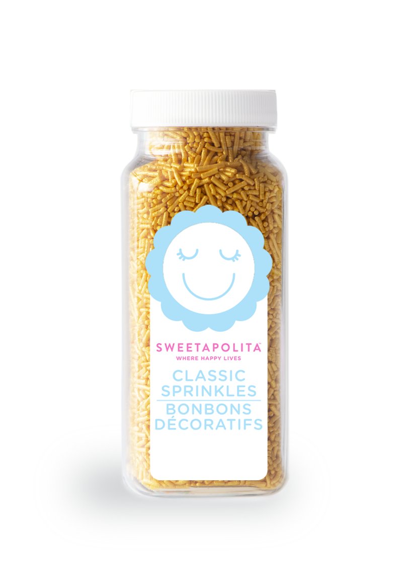 Gold Shimmer Crunchy Sprinkles - US - Sweetapolita