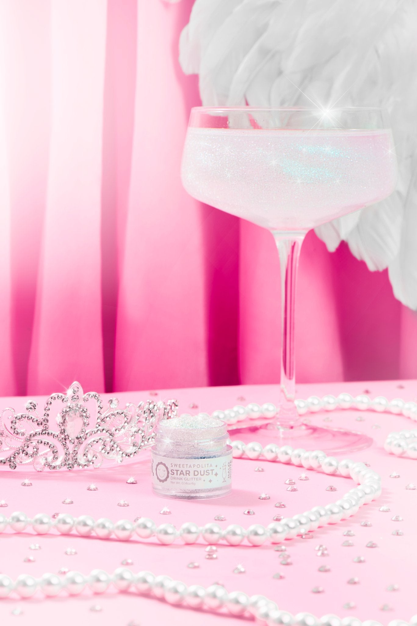 Halo White | Star Dust Edible Drink + Dessert Glitter - CA - Sweetapolita