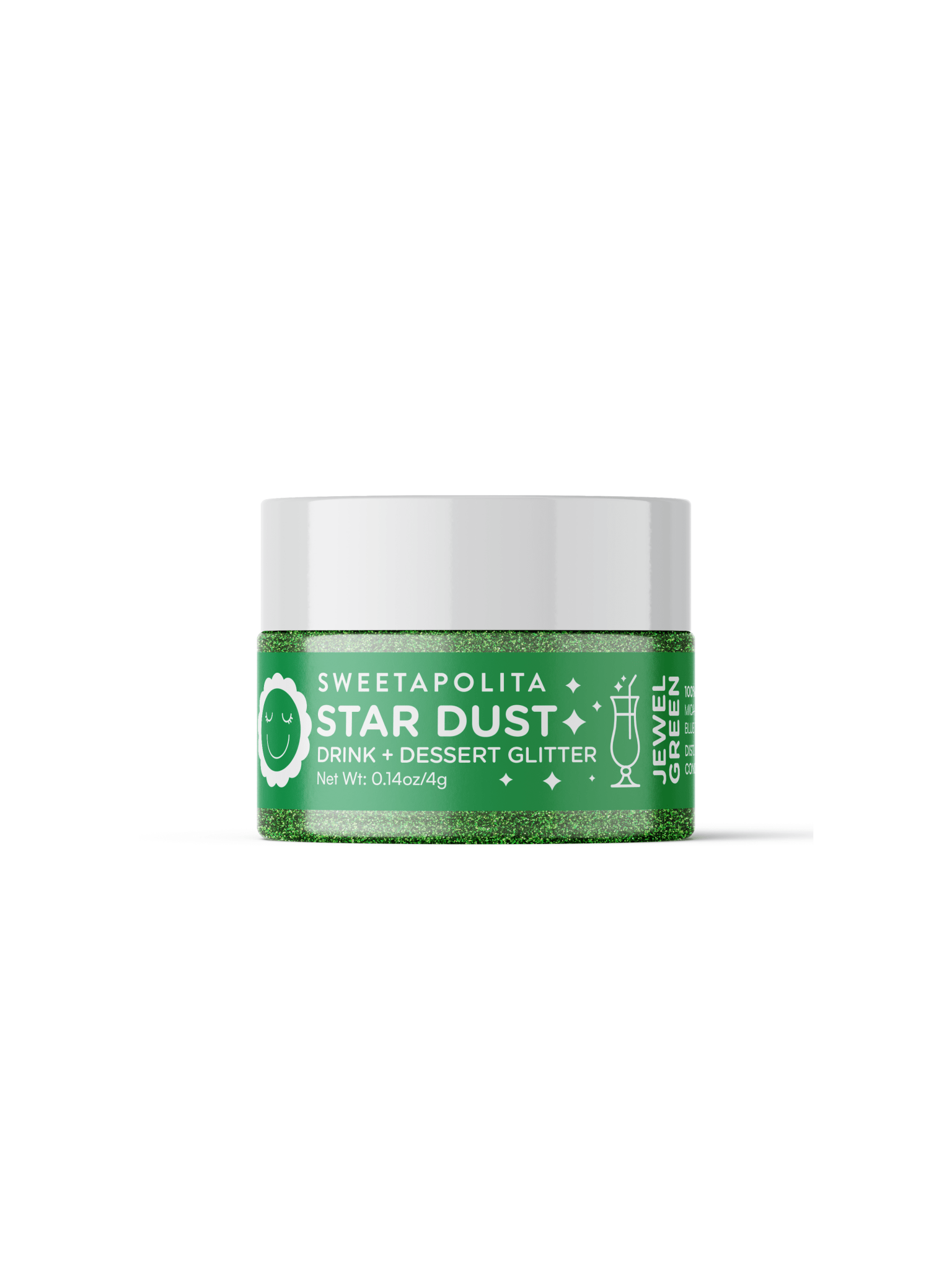 Jewel Green | Star Dust Edible Drink + Dessert Glitter - CA - Sweetapolita