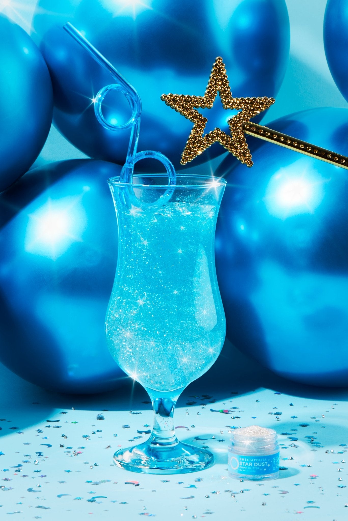 Magic Blue Colour Changing | Star Dust Edible Drink + Dessert Glitter - US - Sweetapolita