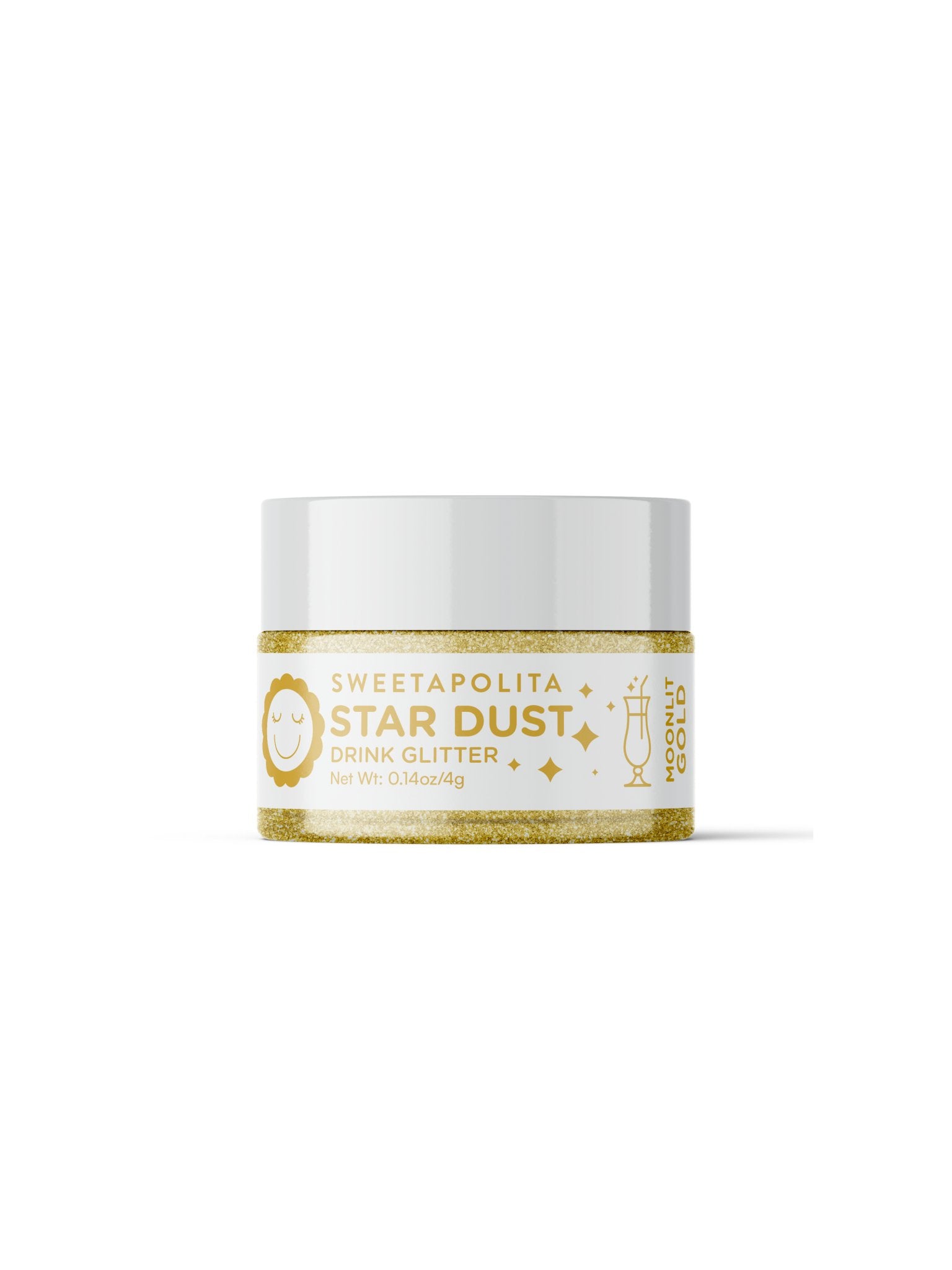 Moonlit Gold | Star Dust Edible Drink + Dessert Glitter - CA - Sweetapolita