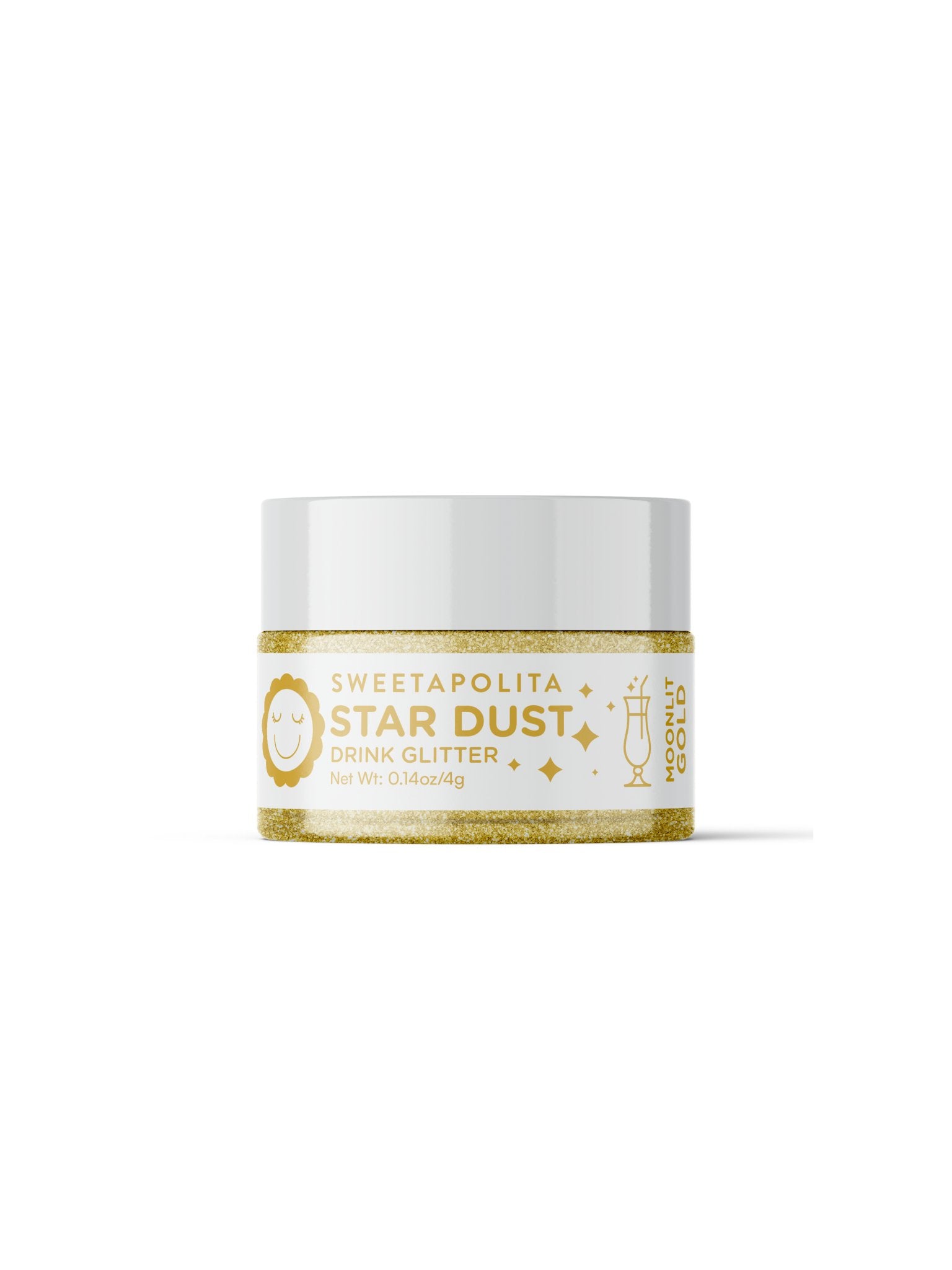 Moonlit Gold | Star Dust Edible Drink + Dessert Glitter - US - Sweetapolita