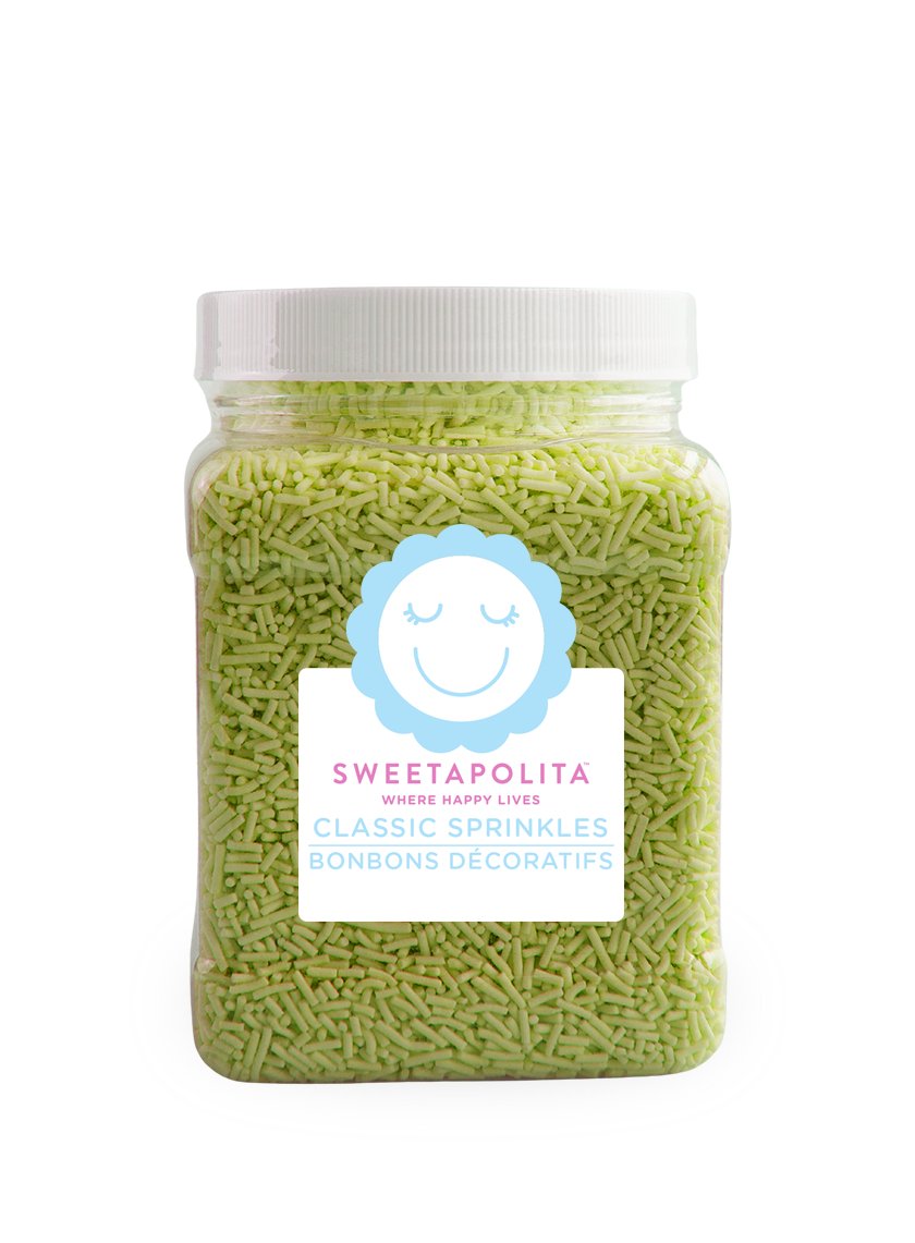 Natural Green Crunchy Sprinkles | Plant - Based - CA - Sweetapolita
