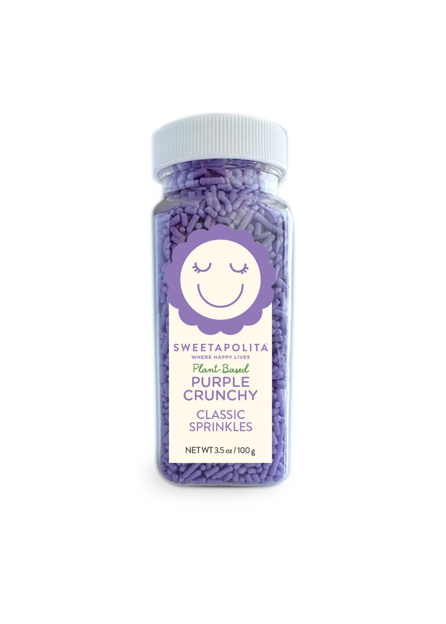 Natural Purple Crunchy Sprinkles | Plant - Based - US - Sweetapolita