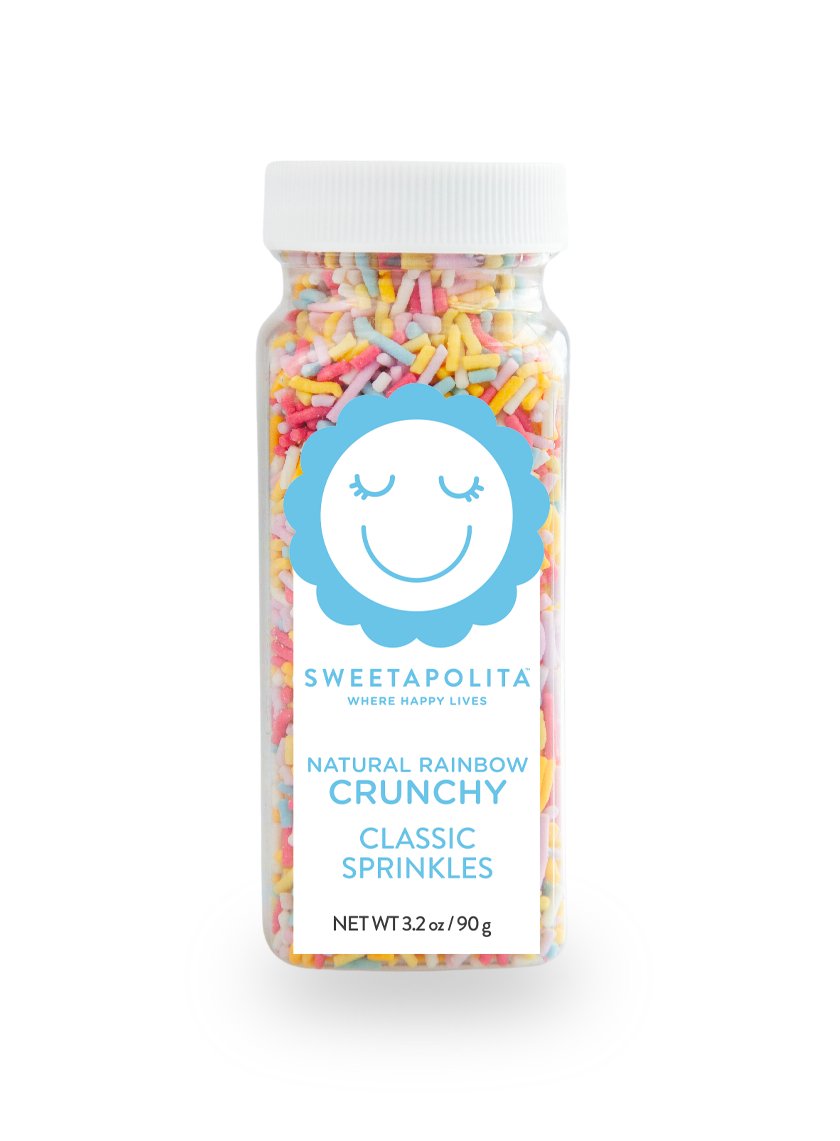 Natural Rainbow Crunchy Sprinkles | Plant - Based - US - Sweetapolita