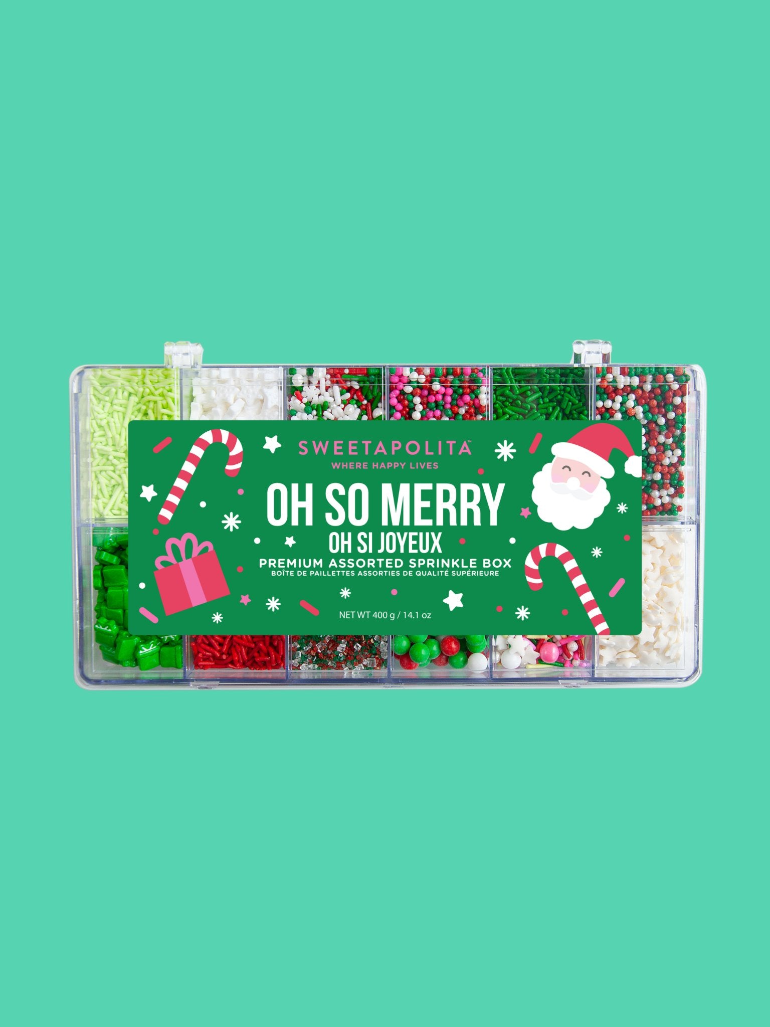 Oh So Merry Assorted Sprinkle Box 400g - CA - Sweetapolita