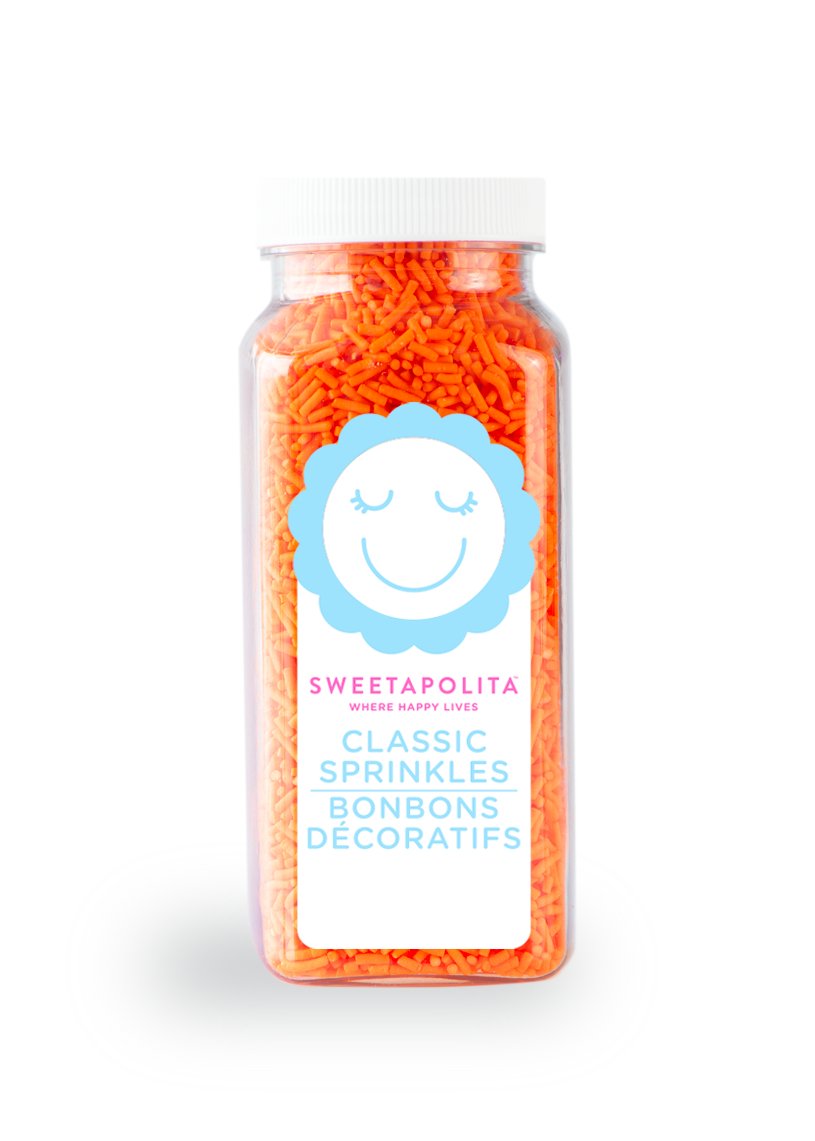 Orange Crunchy Sprinkles - US - Sweetapolita