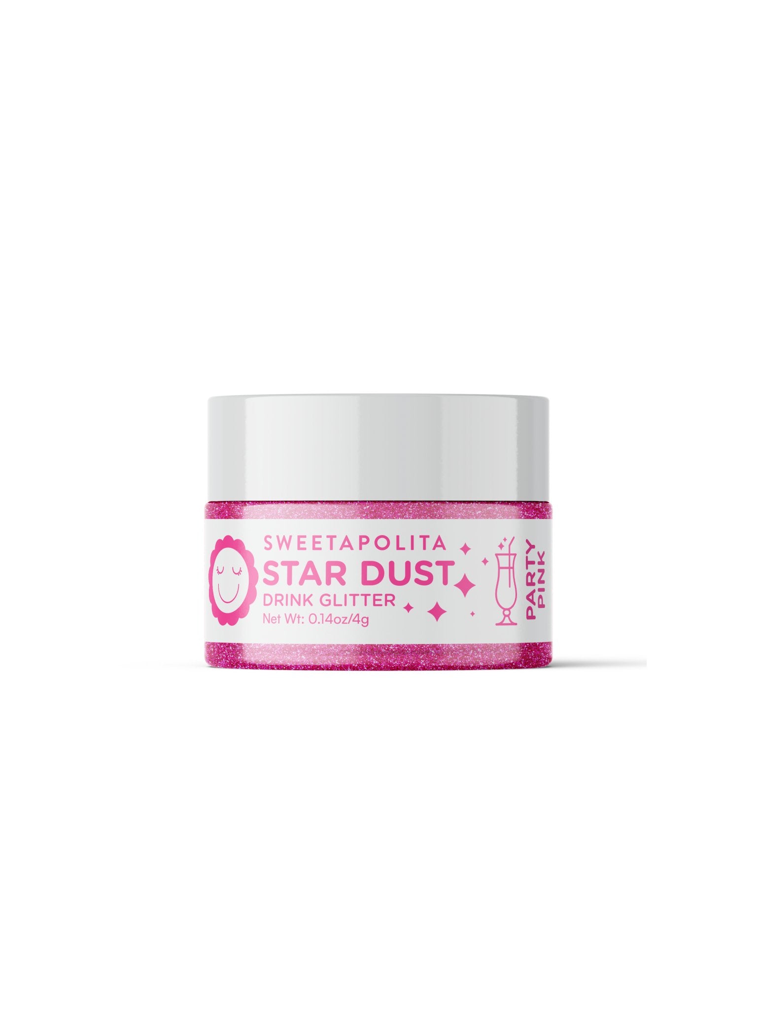 Party Pink | Star Dust Edible Drink + Dessert Glitter - CA - Sweetapolita