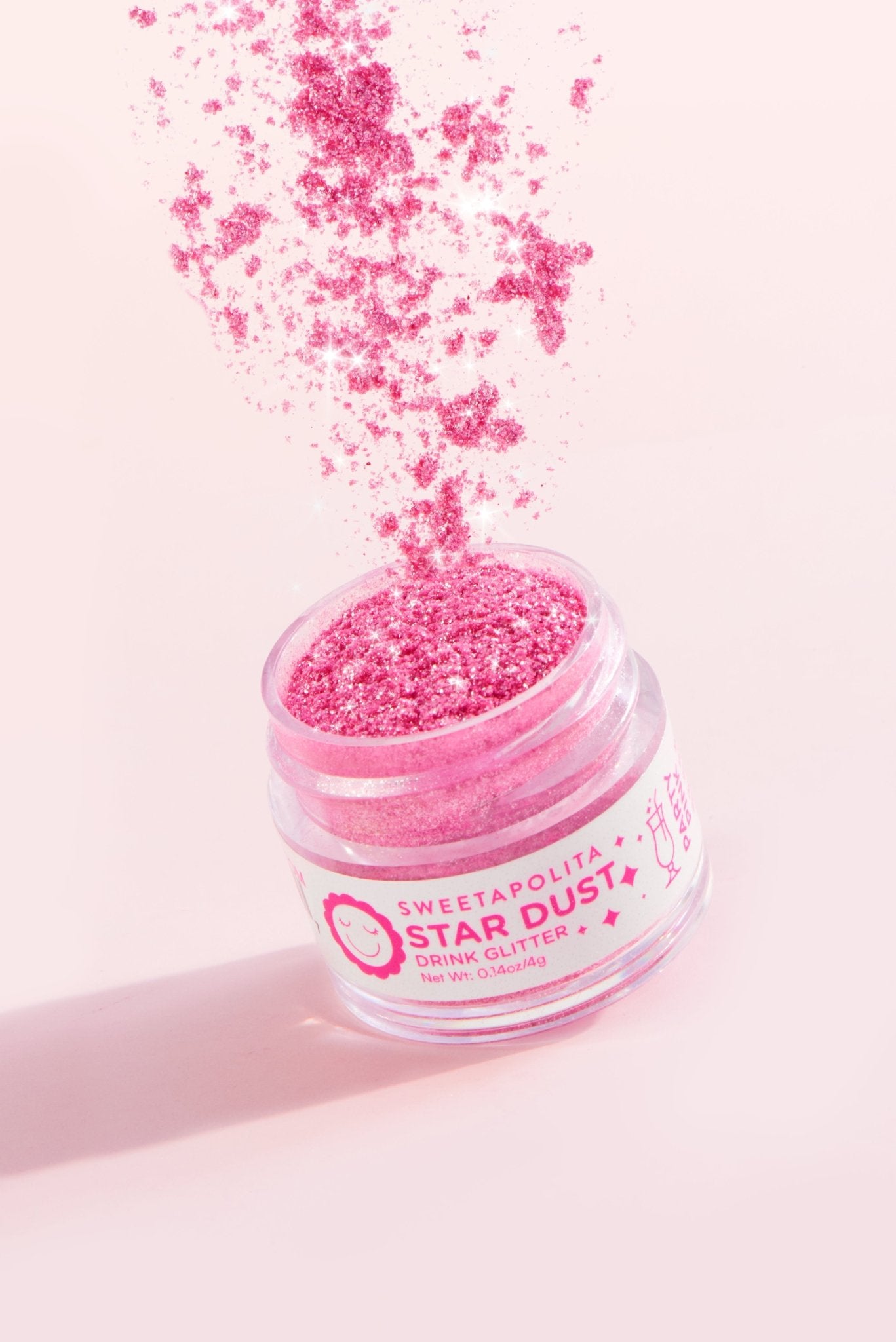 Party Pink | Star Dust Edible Drink + Dessert Glitter - US - Sweetapolita