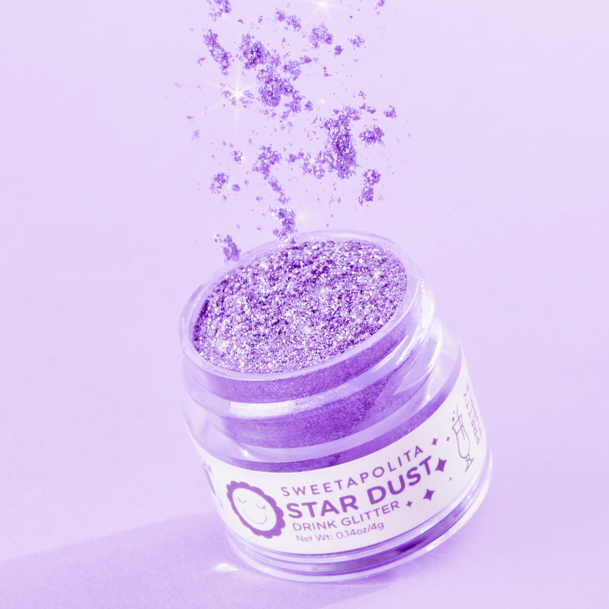 Pretty Purple  Star Dust Edible Drink Glitter - US