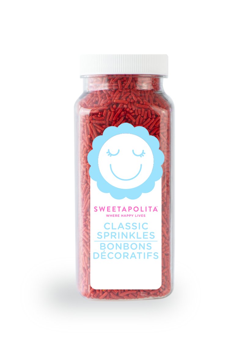 Red Crunchy Sprinkles - US - Sweetapolita