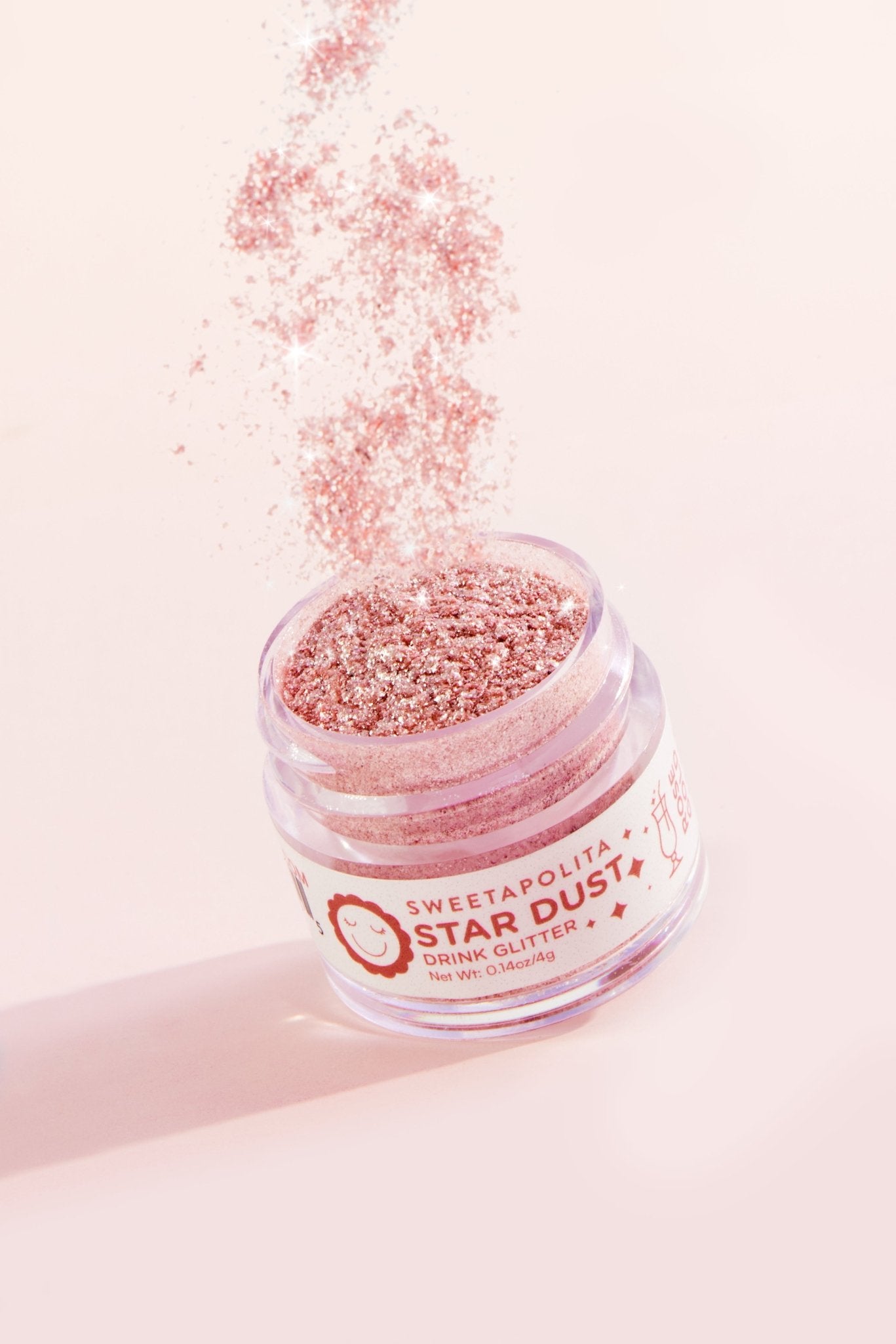 Rose Gold | Star Dust Edible Drink + Dessert Glitter - US - Sweetapolita