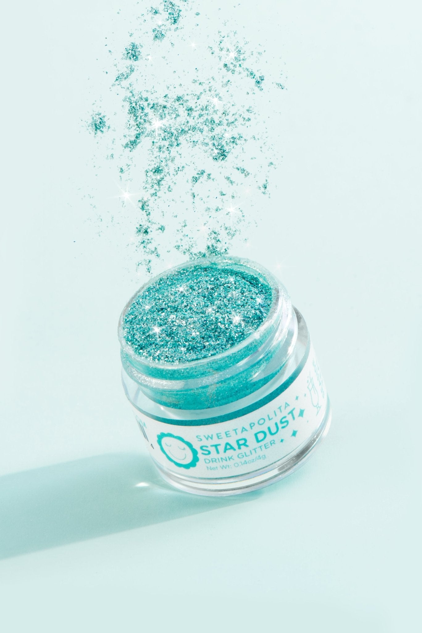 Seaside Teal | Star Dust Edible Drink + Dessert Glitter - US - Sweetapolita