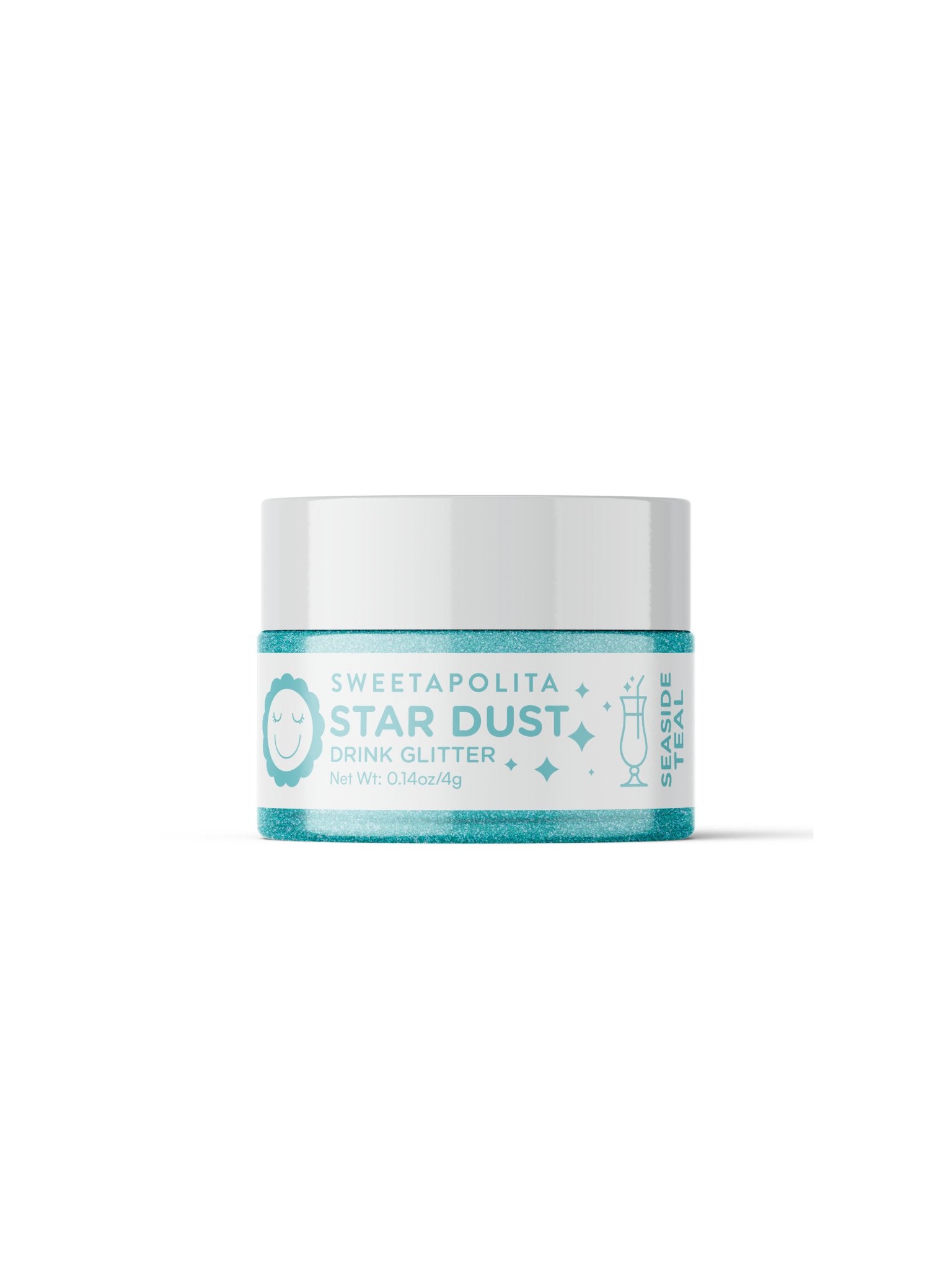 Seaside Teal | Star Dust Edible Drink + Dessert Glitter - US - Sweetapolita